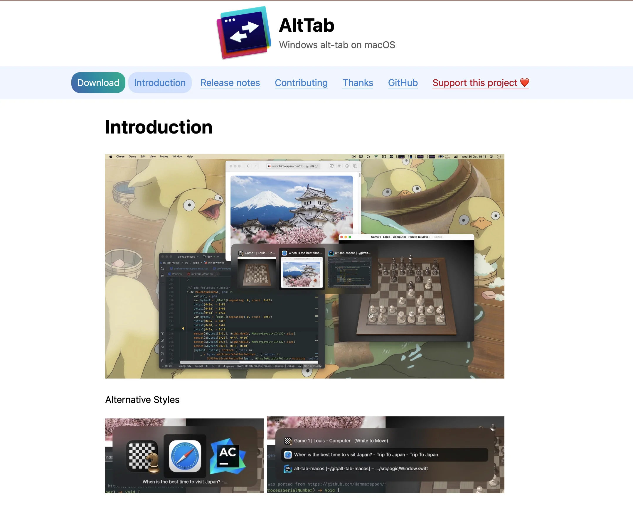 AltTab macOS : Gestion Fenêtres Style Windows (Alternative Gratuite 2025)