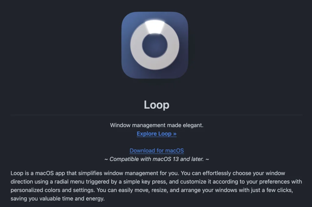 Loop alternative Magnet macOS